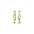 thumbnail image 2 of ARAIYA FINE JEWELRY 14K Yellow Gold Round Lab-Grown Diamond Hoop Earrings (1/4 cttw, VS1 Clarity, D-E Color), 2 of 7