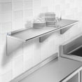 thumbnail image 6 of GRIDMANN 12" x 72" NSF Stainless Steel Kitchen Wall Mount Shelf w/ Backsplash, 6 of 7