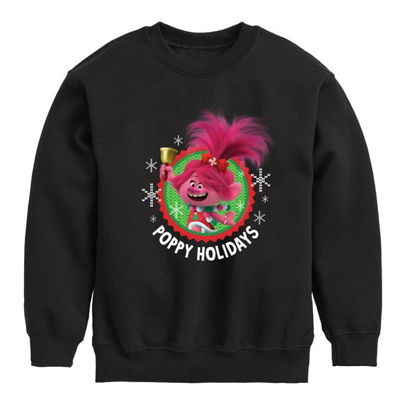 Trolls - Poppy Holidays - Toddler & Youth Crewneck Fleece Sweatshirt