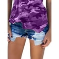 thumbnail image 4 of DYMADE Women Camouflage Print Round Neck Casual Baggy Tank Tops, 4 of 4