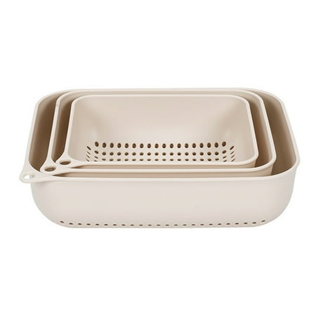 

Kitchen Basket Basket Basin Vegetable Washing Sink Three-Piece Creative Plastic Kitchen，Dining & Bar