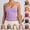 Dark Gray, variant on Women's Basic Double Lined Scoop Neck Tank Tops Adjustable Cami Tank Summer Sleeveless Tops Rose Gold S