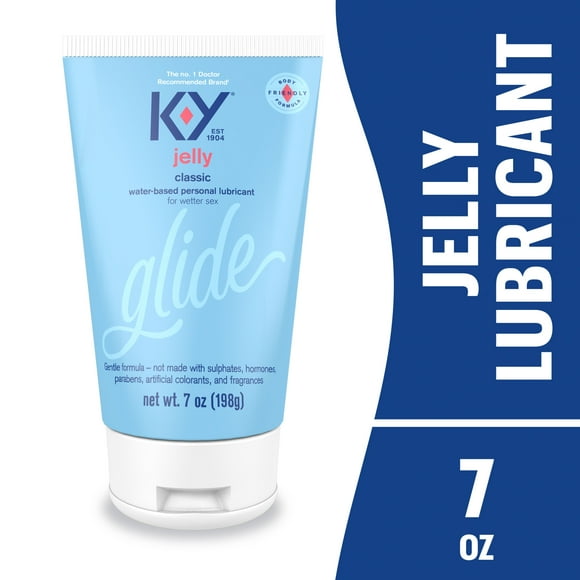 K-Y Jelly Personal Lubricant, Water Based Lube For Sexual Wellness, Vaginal Moisturizer, 7 FL OZ