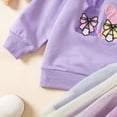 thumbnail image 4 of mgoYE Summer Toddler Girl Clothes Toddler Girls Easter Outfit Baby Girl Bunny Shirt Sweatshirt and Tutu Skirts Set Cute Infant Easter Clothes(Light Purple,2-3 Years), 4 of 9