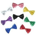 thumbnail image 2 of SeasonsTrading Green Sequin Bow Tie Costume Party Accessory, 2 of 2