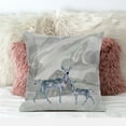 thumbnail image 3 of Amrita Sen Curious Deer Throw Pillow in Gray Green 20x20, 3 of 5