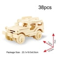 thumbnail image 3 of Puzzle de madera Georgie Porgy 3D para niños, biplano, todoterreno, 3 of 9