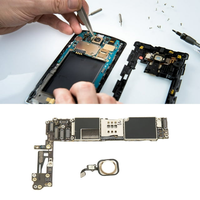 for IOS Phone 6 US Version Cellphone Mainboard, Unlocked Motherboard Replacement with Touch ID Fingerprint, Professional Unlocked Logic Mainboard Gaming Motherboard