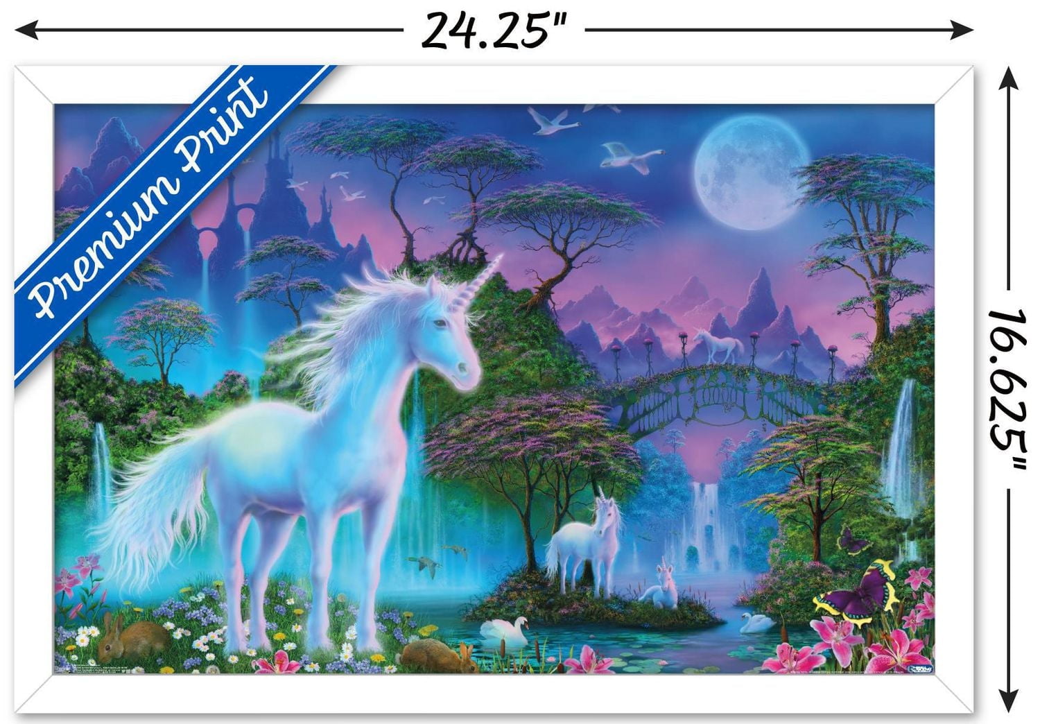Unicorn Meadow Wall Poster