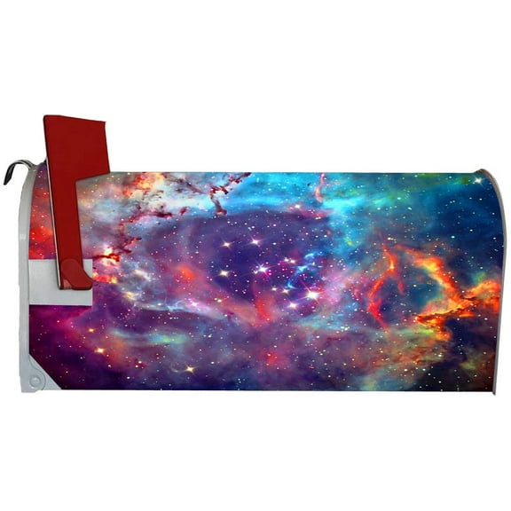VWAQ Galaxy Mailbox Covers Magnetic - Outer Space Mailbox Wrap Decor - MBM20