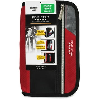 Five Star? Zipper Three-Hole Punched Pencil Pouch, Assorted Colors