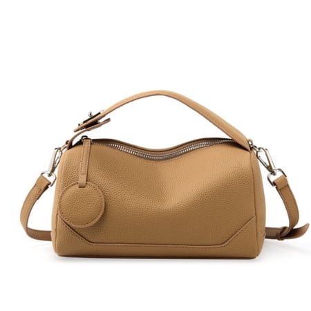 Genuine Leather Women's Handbag TOGO Full-Grain Cowhide Medium Crossbody Purse