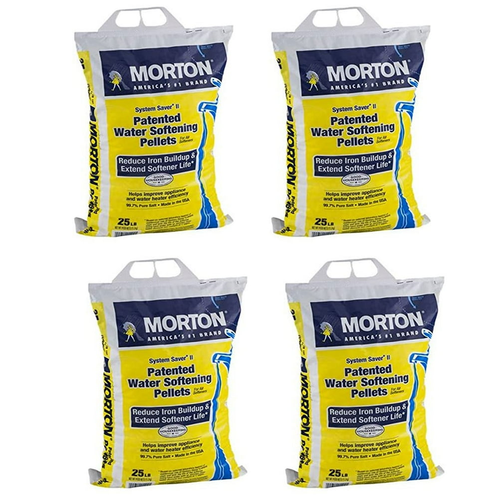 Morton Salt System Saver II Reduce Iron Water Softener Pellets, 25