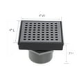 thumbnail image 6 of Design House Modern Stainless Steel 4" Square Shower Drain, 6 of 11