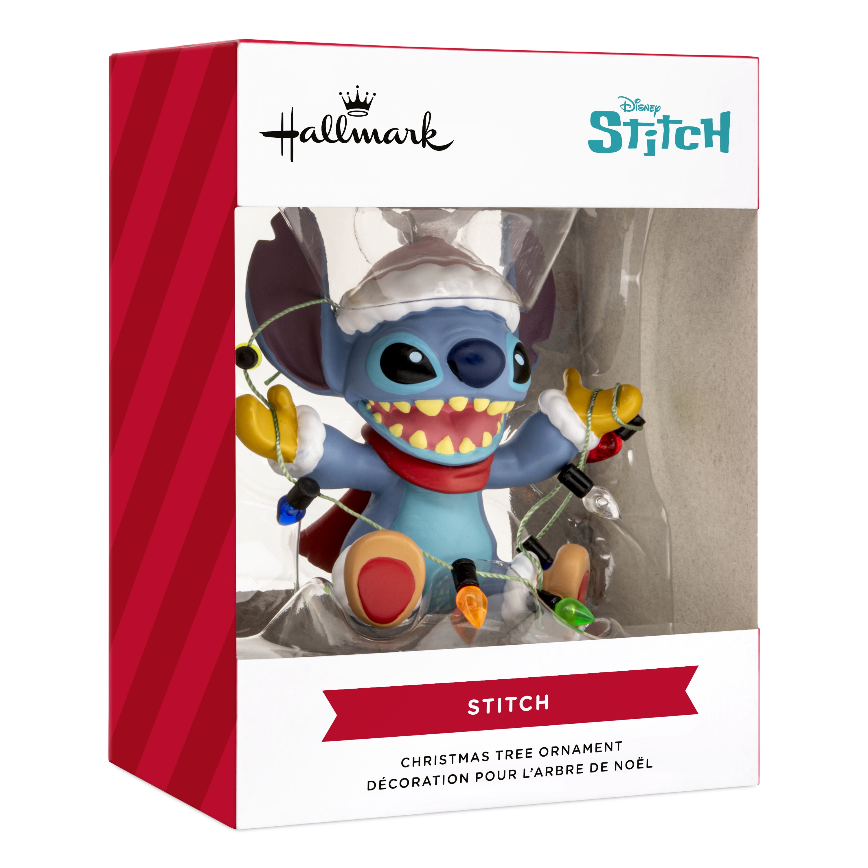 Hallmark Christmas Ornament (Disney Stitch with Light String), 1 Count