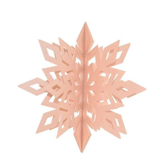 6Pcs Winter Party Christmas Hanging Decoration 3D Hollow Snowflake Paper Garland Xmas Wall  Ceiling Decor (B02)