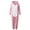Pink, variant on Mgmyaa Men's Hooded One-Piece Pajama Jumpsuit Comfortable Sleepwear with Front Zipper for Cozy Home Use and Lounge