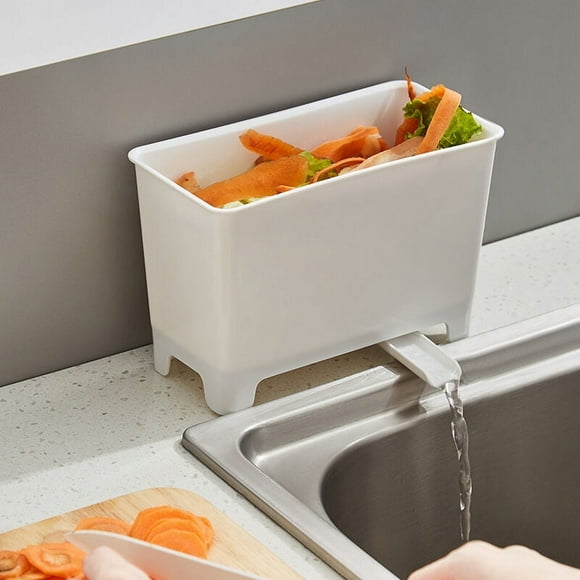 Hanging Trash Can for Kitchen Cupboard Door with Lid, Under Sink Trash Can for Bathroom, Countertop Wall Mounted 18*8.5*12cm