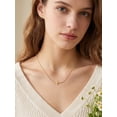 thumbnail image 3 of KeyStyle Cross Necklace for Women 14K Gold Plated Dainty Sidways Cross Pendant Choker Necklaces Simple Trendy Jewelry, 3 of 10