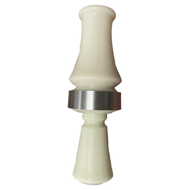 Ethern Acrylic Duck Call Whistle Mini Bird Whistle Caller Goose Decoy Outdoor Accessory Beige