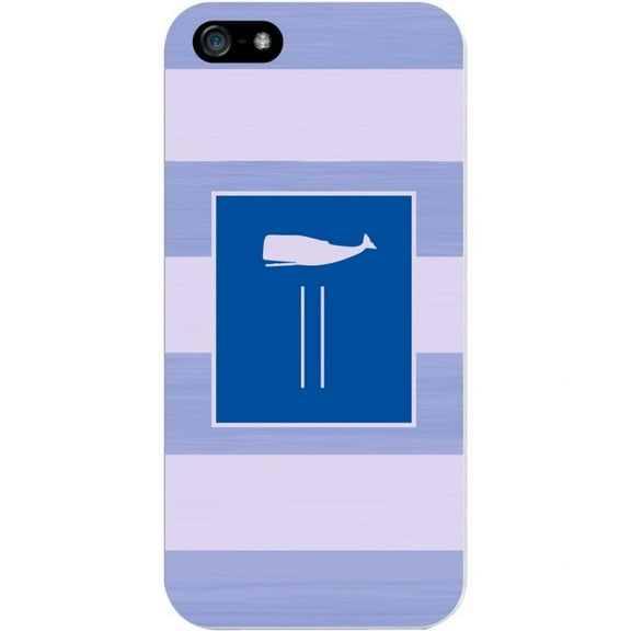 Critter Collection iPhone 5 Case, STRIPES, Blue Whale