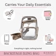 thumbnail image 5 of Kedzie Backstage Clear Sling Crossbody Bag, Champagne (Women's), 5 of 7