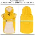 thumbnail image 3 of Impermeable para perros con capucha, chaqueta impermeable transpirable para perros, impermeable para mascotas, poncho de lluvia para cachorros con tiras reflectantes, 3 of 5