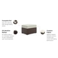 thumbnail image 3 of Palm Springs Brown Outdoor Ottoman, 3 of 7