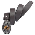 thumbnail image 2 of Cinturón occidental para hombre de 47 pulgadas de largo sintética de 1,5 pulgadas () de ancho con hebilla, cinturón Café BLESIY Cinturón de vaquero occidental, 2 of 7