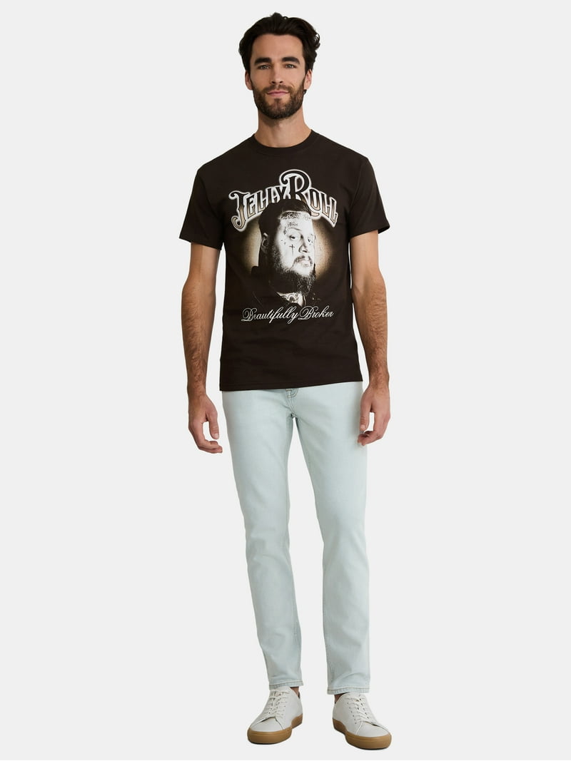 Jelly Roll Men's & Big Men's Beautifully Broken Graphic Tee Shirt, Sizes S-3XL