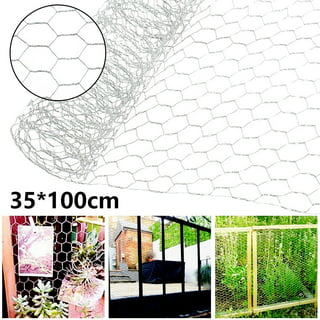 Reusable Plastic Chicken Wire Fence Mesh Durable Hexagonal Mesh DIY Project  for Home Garden Courtyard(White) White 