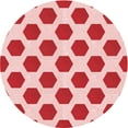 thumbnail image 1 of Ahgly Company Machine Washable Indoor Square Transitional Red Area Rugs, 3' Square, 1 of 7