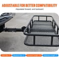thumbnail image 4 of SKYSHALO Trailer Hitch Extender, Fits for 2" Receiver Hitch Adapter, Trailer Hitch Extension Tube Extender, 7" Extension Length, 4000 lbs Towing Capacity, Hitch Pins, Clips, Bolt and Nut Included, 4 of 9