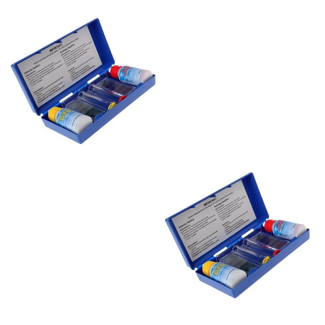yingyy Swimming Pool Test Kit Useful Water Quality Tester Accurate Practical Portable Water Test Kit with Bottle Packing As Shown 2Set