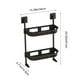 thumbnail image 3 of Estante de almacenamiento de pared para baño | Organizador multifuncional para fregadero y cocina con ganchos | Estantes de plástico blanco o negro, 3 of 6