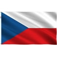 thumbnail image 1 of Czech Flag Large 3x5 Ft, Moderate-Outdoor Both Sides 100D Polyester,Canvas Header and Double Stitched - Brass Grommets for Easy Display, 3' x 5' Czech Republic Flag, 1 of 5