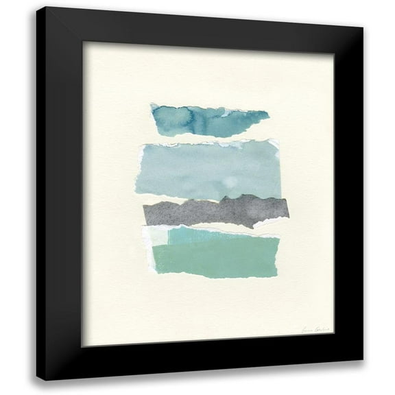 Caroline, Emma 12x14 Black Modern Framed Museum Art Print Titled - Seaside Color Study II