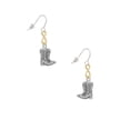 thumbnail image 2 of Delight Jewelry Silvertone Cowboy Boots Gold Tone Infinity French Earrings, 2 of 4