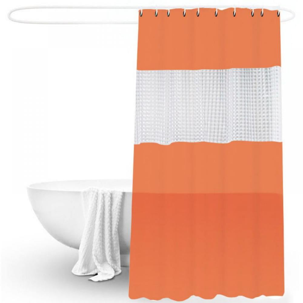 No Hooks Needed Shower Curtain with Snapin PEVA Liner Set Hotel