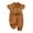 Brown, variant on HQiJIAN Girls Loose Romper Toddler Girls Short Sleeve Solid Color Jeans Jumpsuit Fashion Outwear For Children Clothes,Sizes 18-24 Months