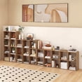 thumbnail image 6 of Costway 4-Cube Bookshelf, Modern Cubby Bookcase with Back Guardrail & Anti-tipping Kits Natural, 6 of 11