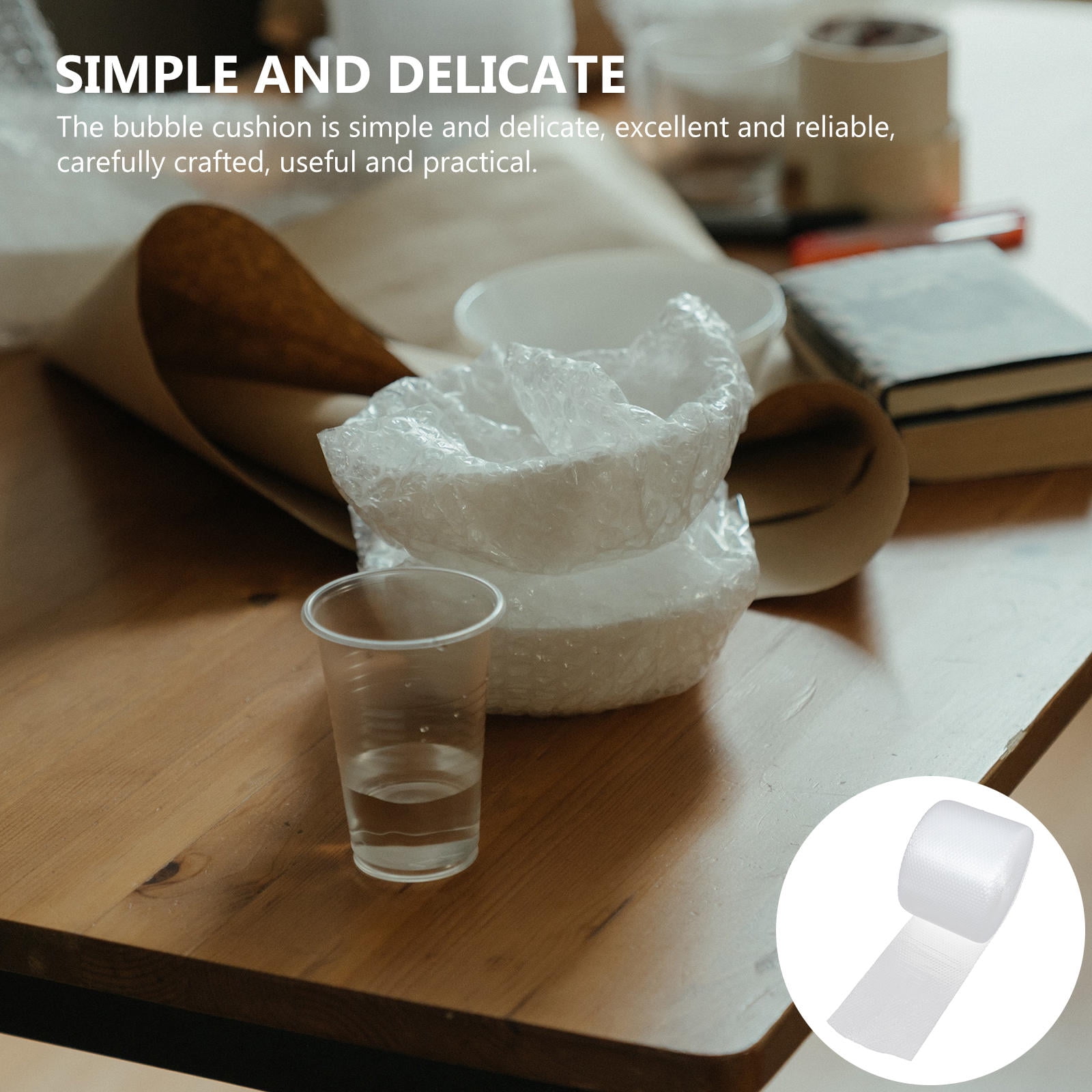 Tineasur 1Pcs Packing Plastic Wrap for Bubble Cushioning White PE Shockproof Use