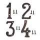 thumbnail image 1 of Número de Puerta Sunnimix 4 Piezas Hierro Forjado, 1 of 8