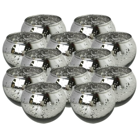 Round Tealight Holder Just Artifacts Round Mercury Glass Votive Candle Holder 2