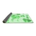 thumbnail image 2 of Ahgly Company Indoor Round Abstract Emerald Green Modern Area Rugs, 6' Round, 2 of 4