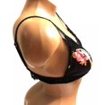 thumbnail image 3 of Victoria's Secret For Love & Lemons Black Floral Lace Trim Bralette Top Size X-Large NWT, 3 of 4