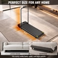 thumbnail image 2 of Alvantor 2.5HP Walking Pad Treadmill, Manual Incline Under Desk Treadmill with Shock Absorption for Small Apartments, Black, 2 of 7