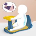 thumbnail image 3 of Asiento de para bebés contorneado abierto con orificios de drenaje Asiento para bañera Sil de para bebés Asiento morado do y morado Hugo asiento de baño para bebé, 3 of 8