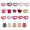 thumbnail image 3 of Sonducket Pendientes de cuero en forma de corazón, colgante de oreja, aro exagerado, pendiente colgante hueco, regalo del Día de San Valentín, favores Ropa, zapatos y accesorios Miscelánea Tipo 1 Sonducket AP010114-01, 3 of 6