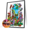 thumbnail image 1 of Cuadros Decorativos Jardín 5D DIY diamante pintura en forma especial taladro parcial decoración de la pared (YXC315) Wdftyju  embutido en tela, 1 of 8